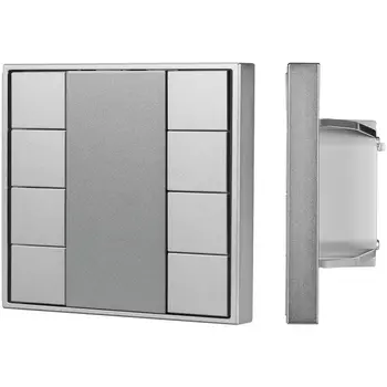 INTELLIGENT ARLIGHT Кнопочная панель DALI-201-23-8K-D2-IN Silver (BUS, Frame) (IARL, IP20 Металл, 3 года) 048224 Arlight