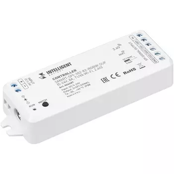 INTELLIGENT ARLIGHT Контроллер SMART-SPI-302-82-RGBW-SUF (5-24V, 8A, TUYA Wi-Fi, 2.4G) (IARL, IP20 Пластик, 5 лет) 046487 Arlight
