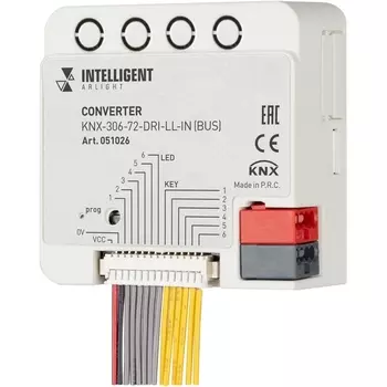INTELLIGENT ARLIGHT Конвертер KNX-306-72-DRI-LL-IN (BUS) (IARL, IP20 Пластик, 2 года) 051026 Arlight