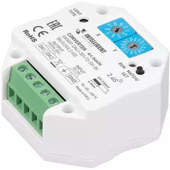 INTELLIGENT ARLIGHT Конвертер SMART-DALI-301-72-SH-IN (BUS/24V, 2.4G) (IARL, IP20 Пластик, 5 лет) 046470 Arlight