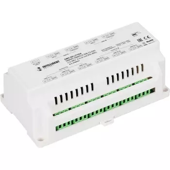 INTELLIGENT ARLIGHT Сплиттер SMART-DMX512-306-72-DIN (12-48V, 2-in, 6-out, RS-485) (IARL, IP20 Металл, 5 лет) 038937 Arlight