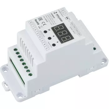 INTELLIGENT Диммер SMART-DALI-104-62-ADDR-DIM-DT6-DIN White (12-24V, 4x5A) (IARL, IP20 Пластик, 5 лет) 028422 Arlight