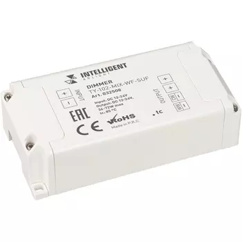 INTELLIGENT Диммер TY-102-MIX-WF-SUF (12-24V, WI-FI, 433MHz, 2x3A) (IARL, IP20 Пластик, 3 года) 032508 Arlight