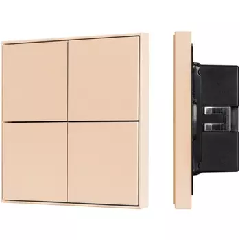 INTELLIGENT Кнопочная панель KNX-304-23-IN Champagne (BUS, Frame) (IARL, IP20 Металл, 2 года) 039669 Arlight