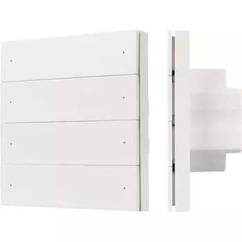 INTELLIGENT Кнопочная панель SMART-DMX512-801-22-8G-8SC-DIM-IN White (230V, 2.4G) (IARL, IP20 Пластик, 5 лет) 037334 Arlight