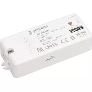 INTELLIGENT Конвертер TY-802-DALI-BLE-1-10-SUF (230V, 10A, DALI, 0-10V) (IARL, IP20 Пластик, 3 года) 029910 Arlight