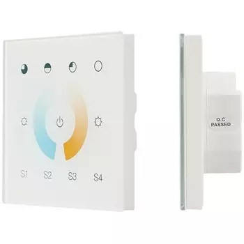 INTELLIGENT Сенсорная панель DALI-901-11-1G-4SC-MIX-DT8-IN White (BUS/230V) (IARL, IP20 Пластик, 3 года) 037196 Arlight
