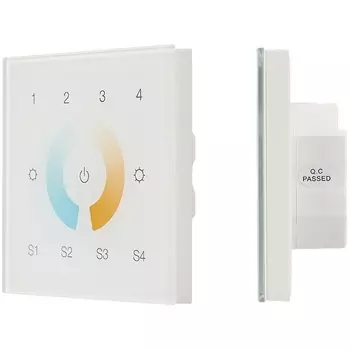 INTELLIGENT Сенсорная панель DALI-901-11-4G-4SC-MIX-DT8-IN White (BUS/230V) (IARL, IP20 Пластик, 3 года) 037198 Arlight
