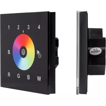 INTELLIGENT Сенсорная панель DALI-901-11-4G-RGBW-DT6-IN Black (BUS/230V) (IARL, IP20 Пластик, 3 года) 037203 Arlight