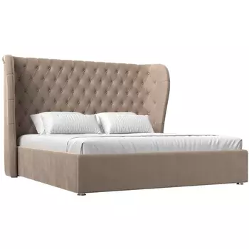 Интерьерная кровать Далия 160 (велюр бежевый) Лига Диванов 101083