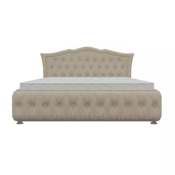 Интерьерная кровать Герда 180 (микровельвет бежевый) Лига Диванов 108356