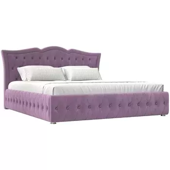 Интерьерная кровать Герда 200 (Микровельвет/Фиолетовый) Лига Диванов 120186