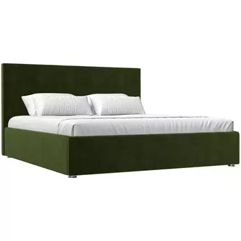 Интерьерная кровать Кариба 160 (микровельвет зеленый) Лига Диванов 101081