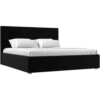 Интерьерная кровать Кариба 160 (велюр черный) Лига Диванов 101080