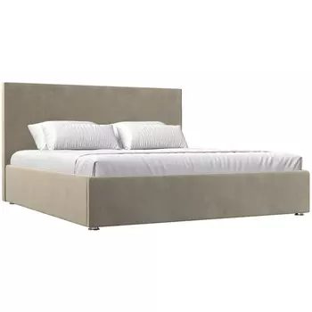 Интерьерная кровать Кариба 180 (микровельвет бежевый) Лига Диванов 108327