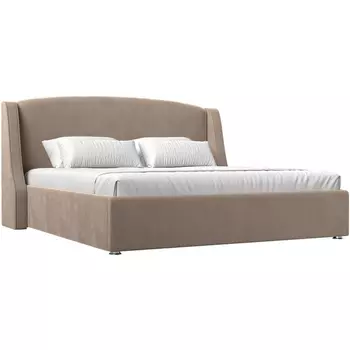 Интерьерная кровать Лотос 160 (велюр бежевый) Лига Диванов 101108