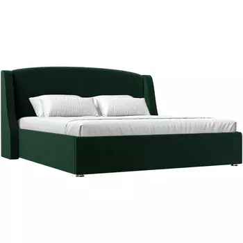 Интерьерная кровать Лотос 160 (велюр зеленый) Лига Диванов 101110