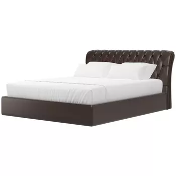 Интерьерная кровать Сицилия 160 (экокожа коричневая) Лига Диванов 28485