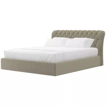 Интерьерная кровать Сицилия 160 (микровельвет бежевый) Лига Диванов 27853