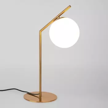 Настольная лампа 01082/1 Eurosvet Frost латунь в форме шара