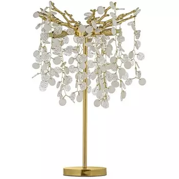 Настольная лампа с подвесками хрустальная Dio D'Arte Tavenna Gold Tavenna H 4.1.1.103 G