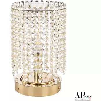 Интерьерная настольная лампа хрустальная APL LED Sicilia SH500.L3.17-26.B.Gd.E14