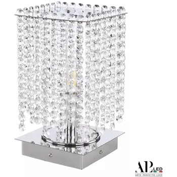 Интерьерная настольная лампа хрустальная APL LED Sicilia SH500.L4.15-26.B.Ni.E14