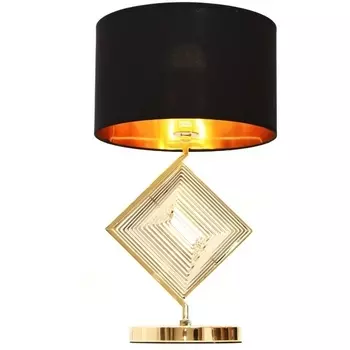 Интерьерная настольная лампа Lumina Deco LDT 5529 F.GD+BK