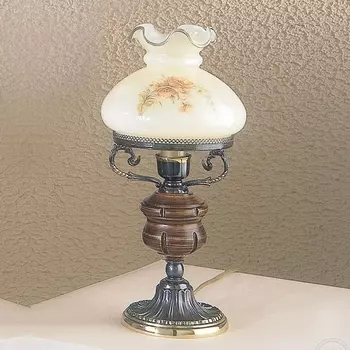 Настольная лампа под старину в виде керосиновой лампы P.2812M Reccagni Angelo 2812 P 2812M