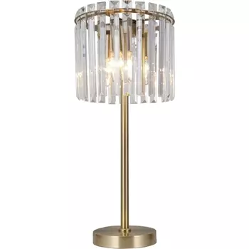 Настольная хрустальная лампа с выключателем Moderli Levi V10762-3T