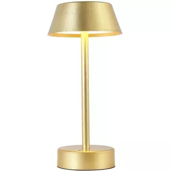 Настольная лампа светодиодная с выключателем и аккумулятором Crystal Lux SANTA LG1 GOLD