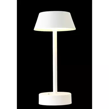 Настольная лампа светодиодная с выключателем и аккумулятором Crystal Lux SANTA LG1 WHITE