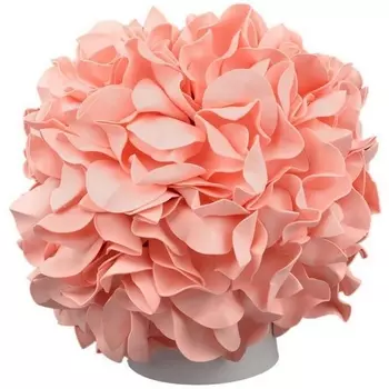 Настольная лампа T/3000K/150C/A Белый/Лосось Uniel Гортензия ULW-R07 с цветами