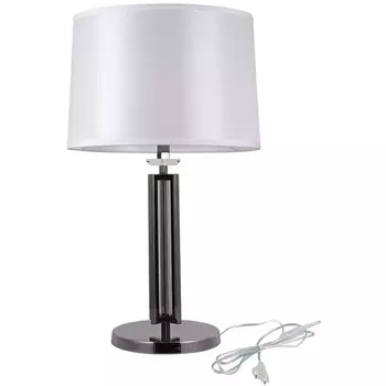Интерьерная настолная лампа Newport 4400 4401/T black glossy без абажура нестандарт
