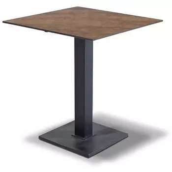 Интерьерный стол из HPL квадратный 70х70см, цвет дуб 4SIS Каффе RC644-70-70-M500