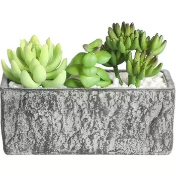 Искусственное растение в горшке Eglo Chitose 428009 L178, B75, H145, пластик, серый