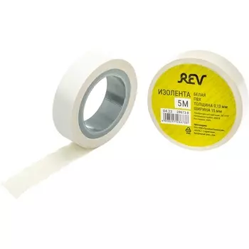 Изолента ПВХ 013х15мм 5м белая REV 28673 8