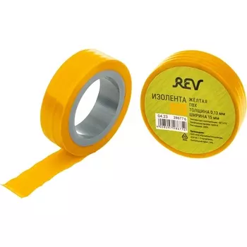 Изолента ПВХ 013х15мм 5м желтая REV 28677 6