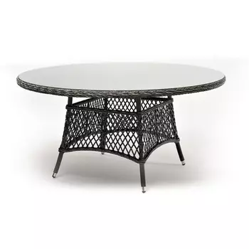 "Эспрессо" плетеный круглый стол, диаметр 150 см, цвет графит 4SIS арт.УТ-00005267