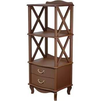 Этажерка Джульетта 2 уровня, орех Л от фабрики Mebelik