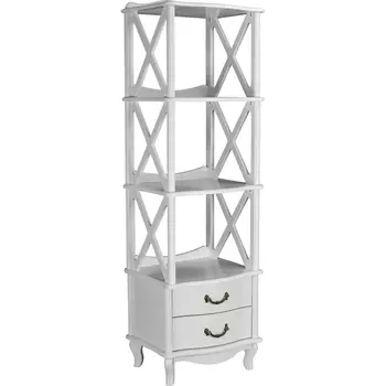 Этажерка Джульетта 3 уровня, молочный дуб Л Mebelik арт.008562