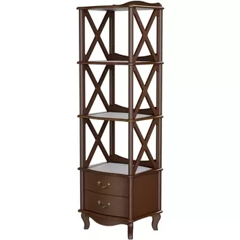 Этажерка Джульетта 3 уровня, орех Л от фабрики Mebelik