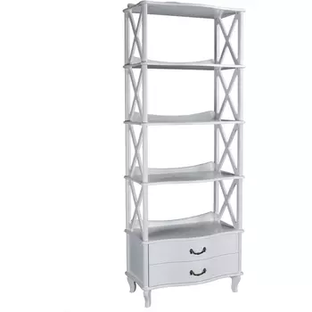 Этажерка Джульетта-4 широкая, молочный дуб Л от фабрики Mebelik