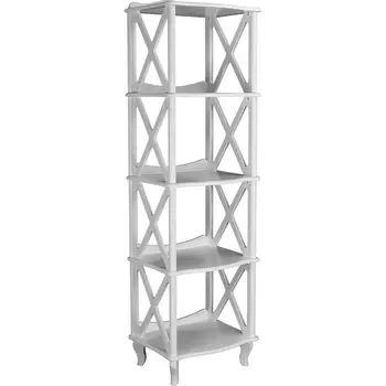 Этажерка-стеллаж Джульетта 4 уровня, молочный дуб Л Mebelik арт.008567