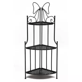 Этажерка угловая 003 черный (стальной сплав) Tetchair 9045 10657