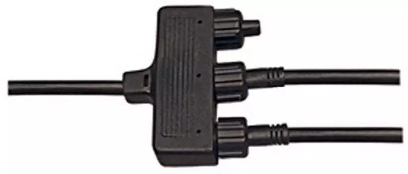 Кабель 1,5 м / 3 гнезда черный к светильнику Exterior Elstead Garden Zone GZ-CABLE-3-WAY