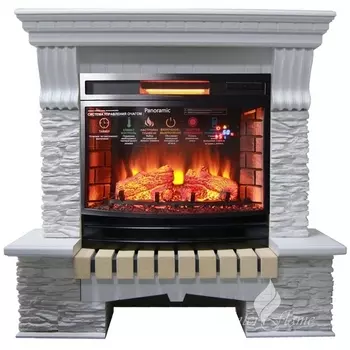 Каминокомплект Inter Flame Экстер Сланец с очагом Panoramic 25 LED FX InterFlame