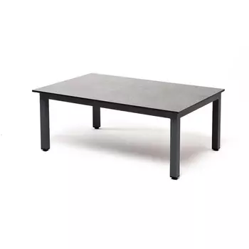 "Канны" журнальный столик из HPL 90х60, H40, каркас серый (RAL 7024), цвет столешницы "серый гранит" 4SIS арт.УТ-00008361