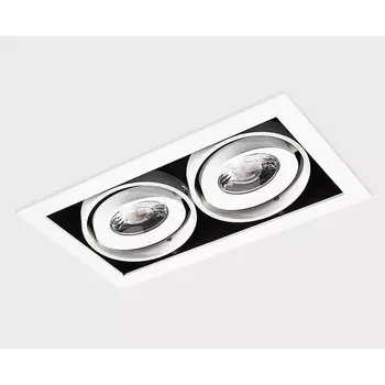 Карданный поворотный встраиваемый светильник влагостойкий LED Italline DL 3033 white 4000K