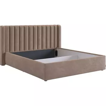 Каркас кровати Ева 160х200 см Mebelson (ДСП,ЛДСП,Велюр/Латте) арт.KM1.6-23.2763